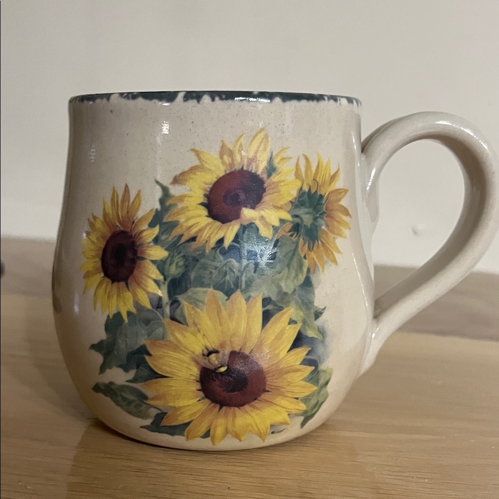 Home & Garden Party sunflower stoneware coffee mug